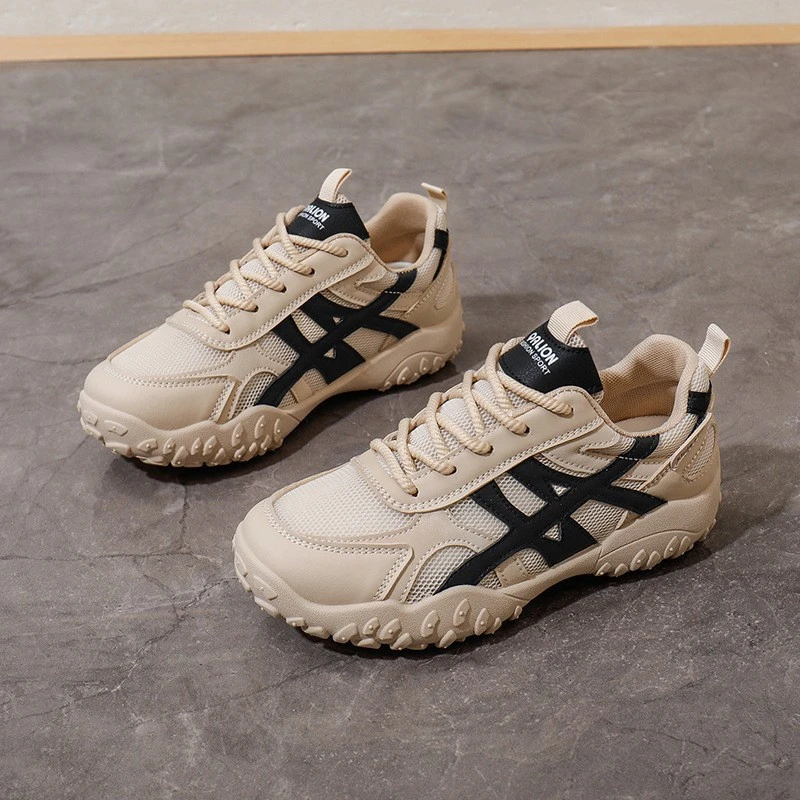 ins韩版新款老爹鞋女2025夏季学生运动跑步网面透气休闲增高时尚