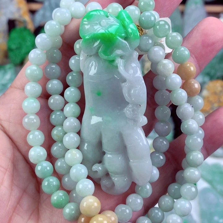 翡翠未镶嵌吊坠(不含链)