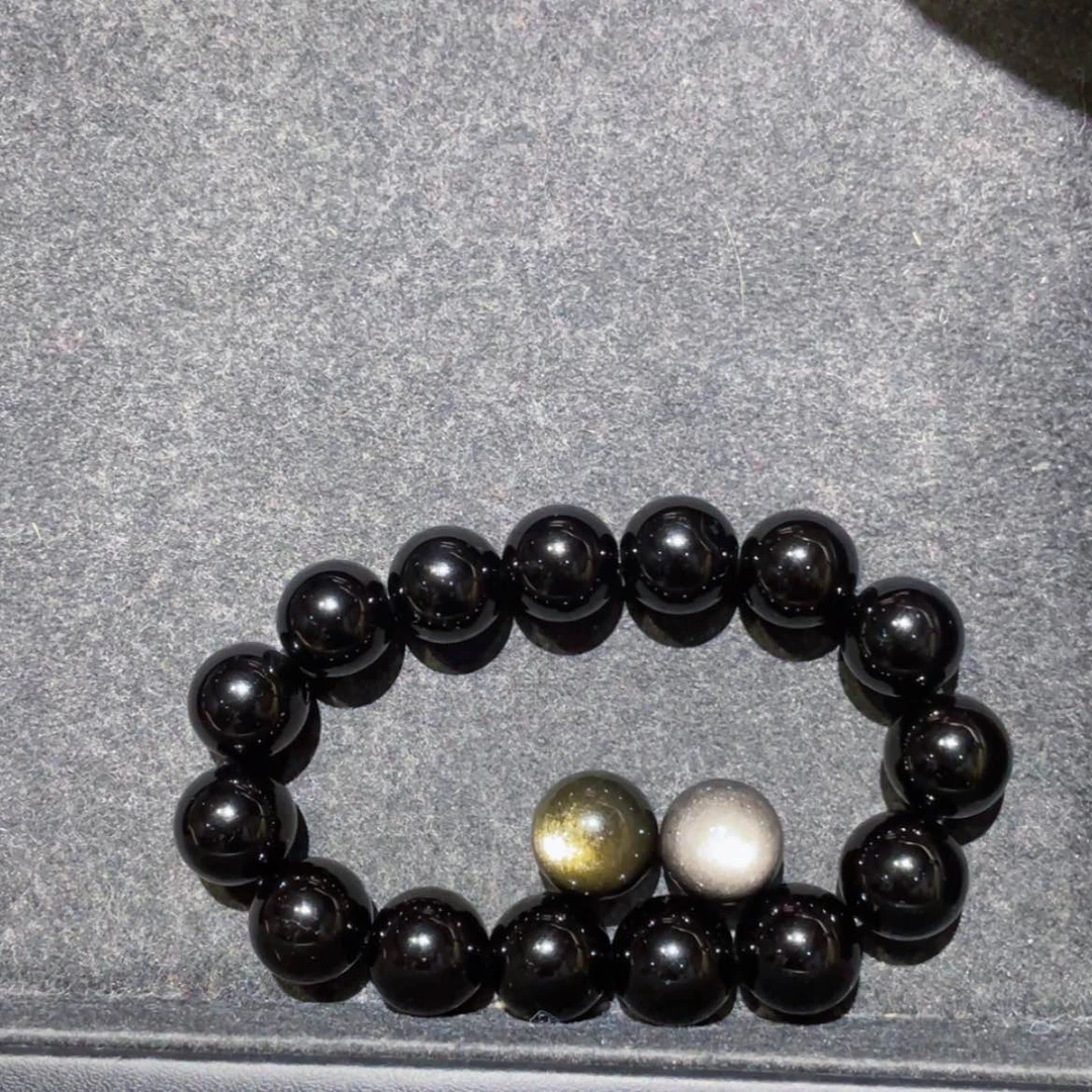 【闪购商品】黑曜岩手链未镶嵌1*%