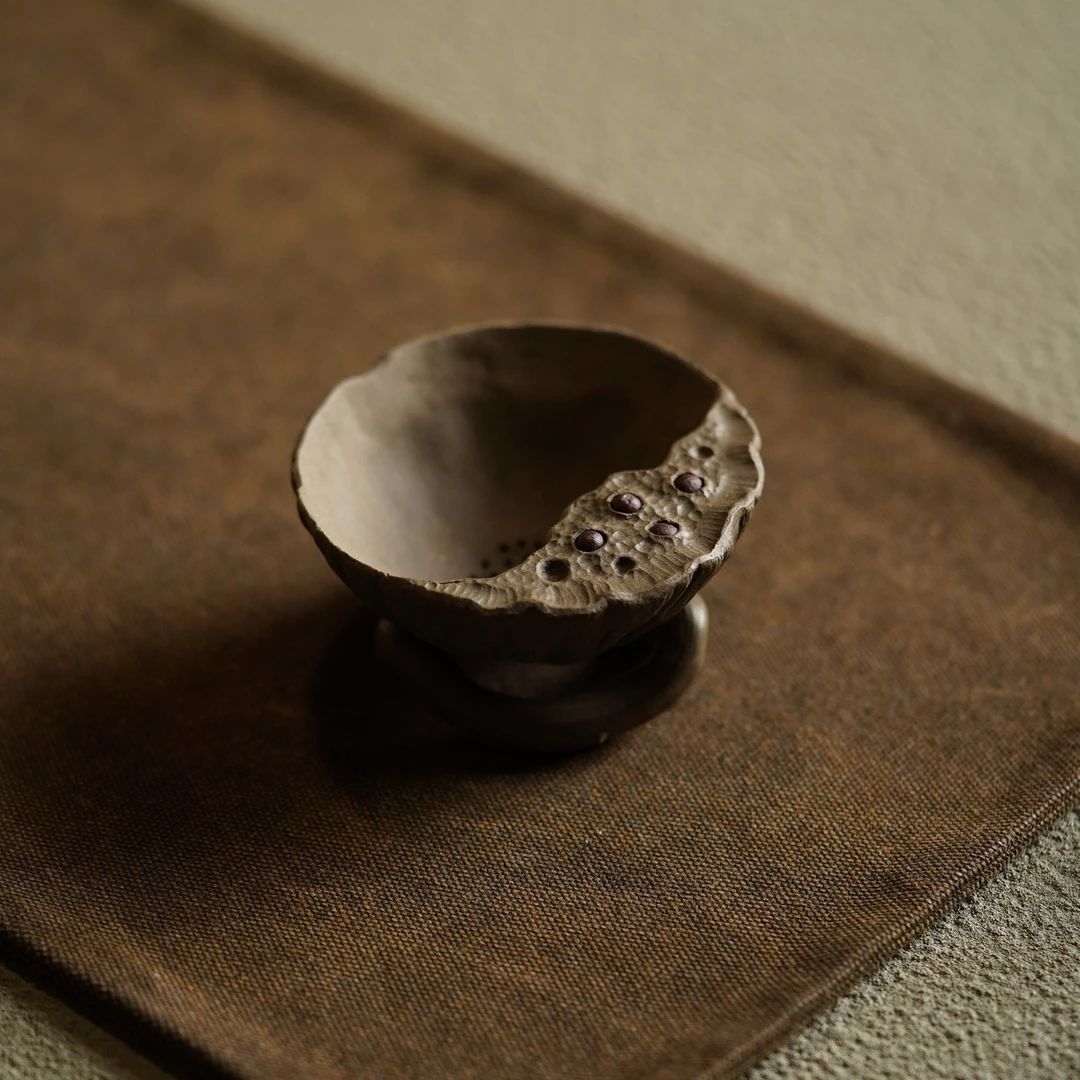 【好运连连】莲子茶漏原矿青段 口径7.5