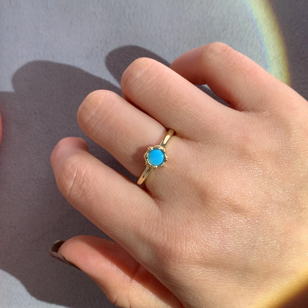 未镶嵌绿松石戒指