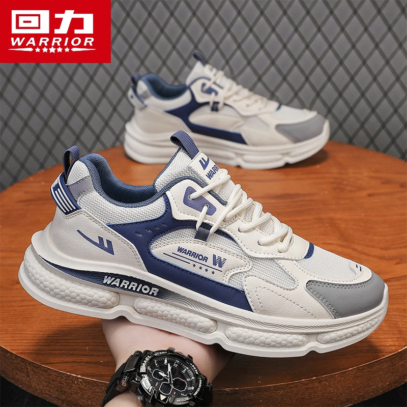回力男鞋春季2025新款爆米花软底休闲运动鞋厚底增高跑步老爹潮鞋