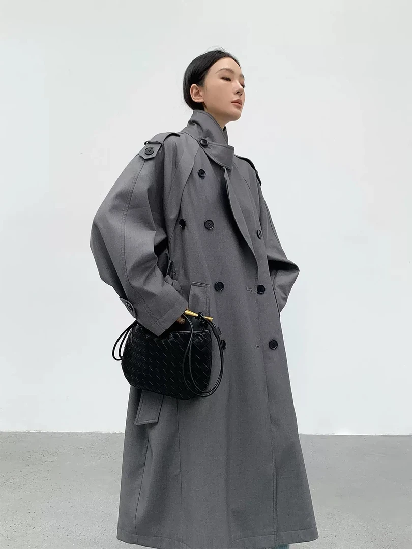 风衣外套女2025年新款早春中长款英伦风高级感宽松气质大衣251818