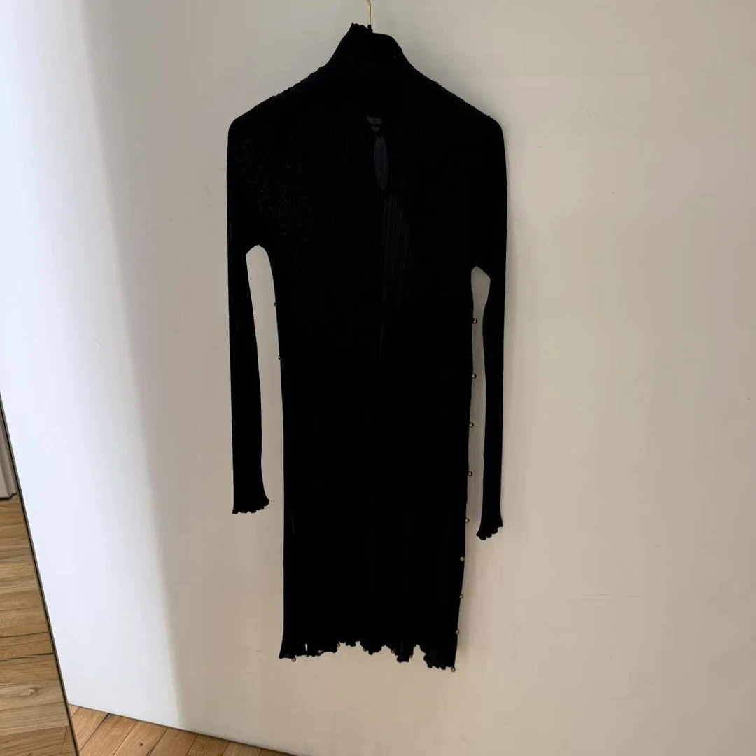 全新未使用 BOTTEGA VENETA/葆蝶家 高领长袖连衣裙