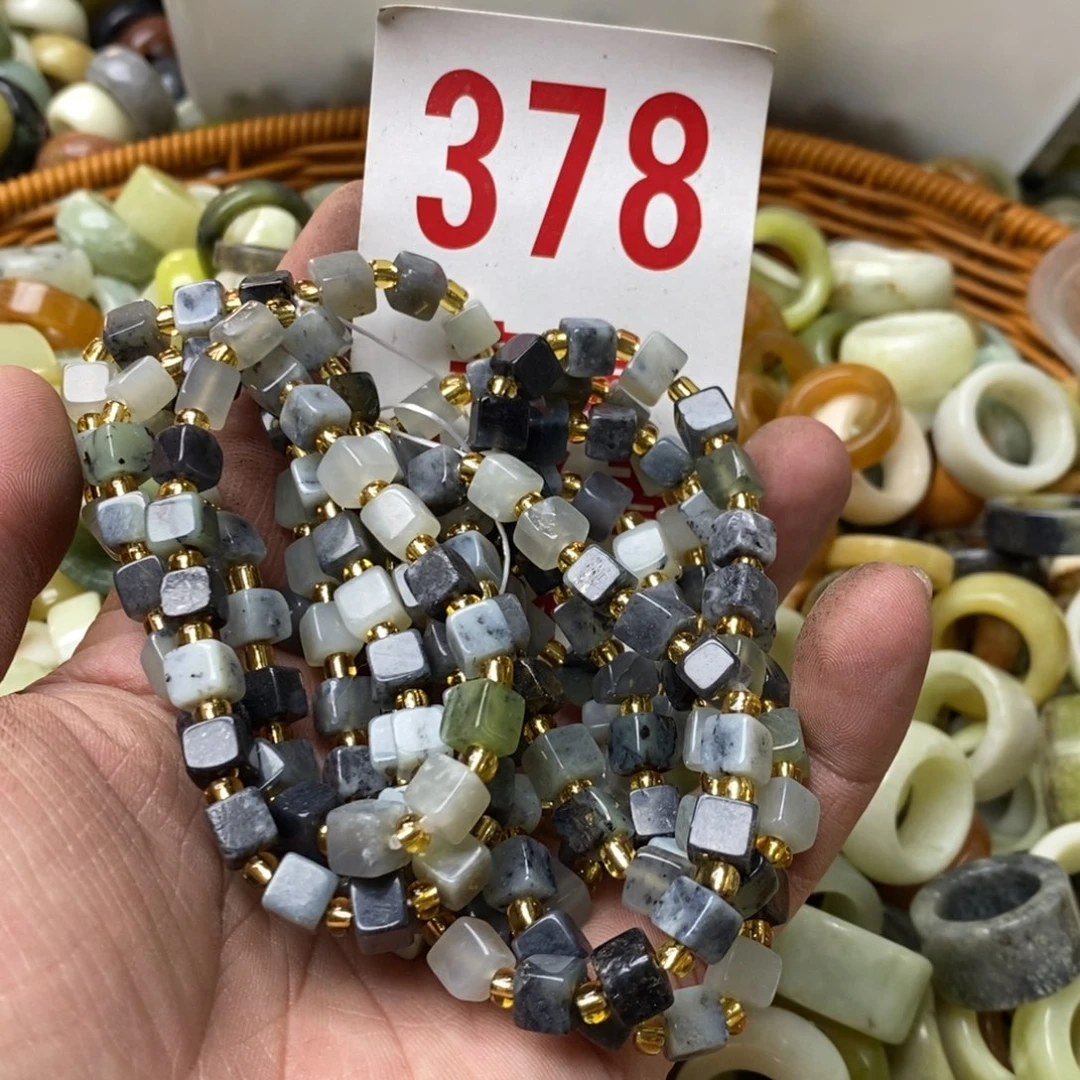 蛇纹石玉珠子未镶嵌