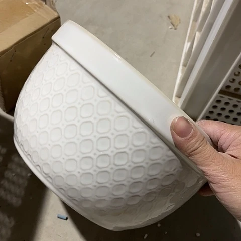 微瑕，不能明火，口径22高12变形无盖汤锅法式1个