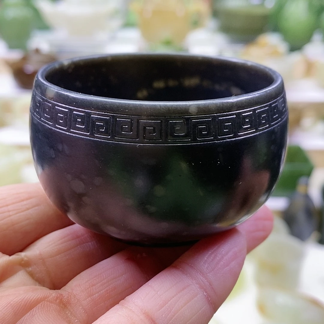 和田玉茶杯未镶嵌