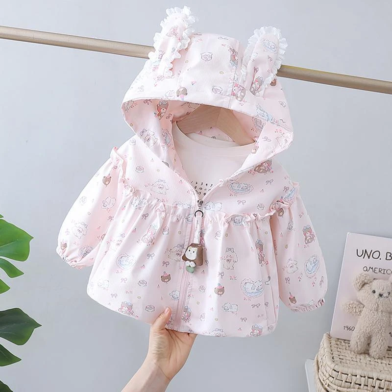 YeeHoO/英氏【断码】女童外套春秋款2025新款小女孩洋气风衣儿童