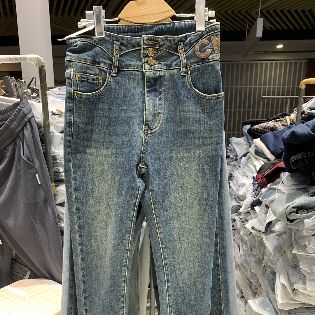 高腰牛仔靴子裤631