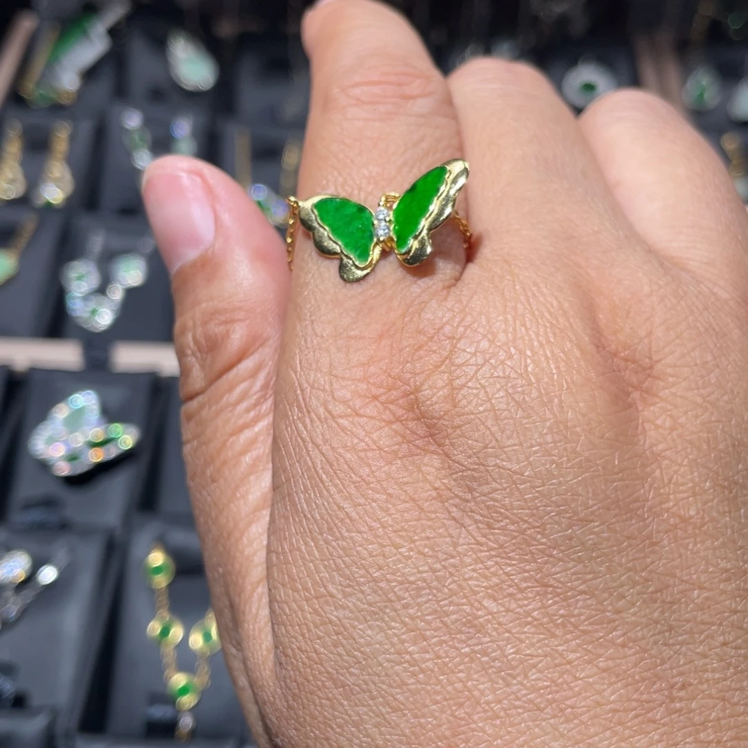 翡翠银S925镶嵌颈饰