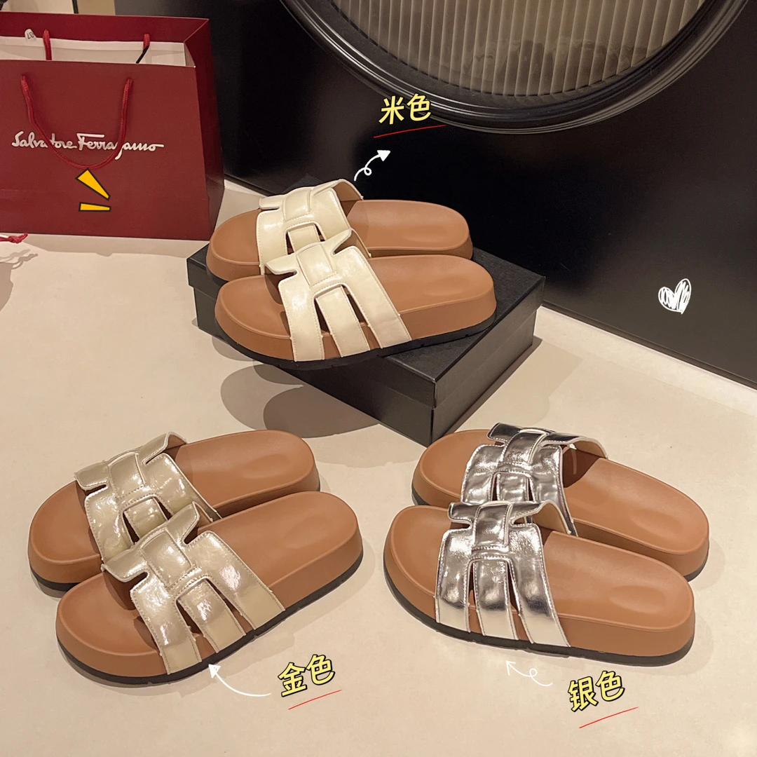 厚底时尚凉拖女夏季外穿2025新款沙滩网红勃肯拖鞋绝美不累脚凉鞋