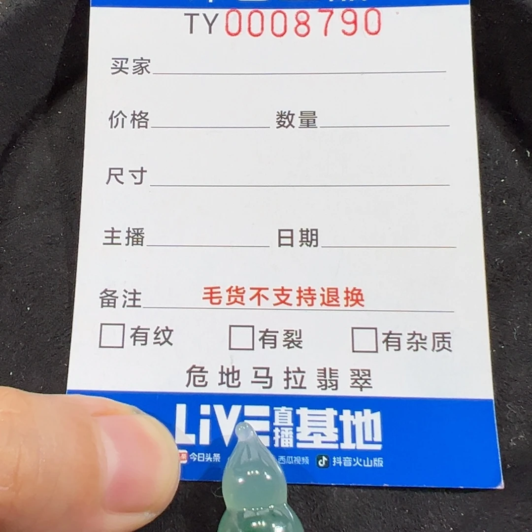 翡翠未镶嵌颈饰在8790