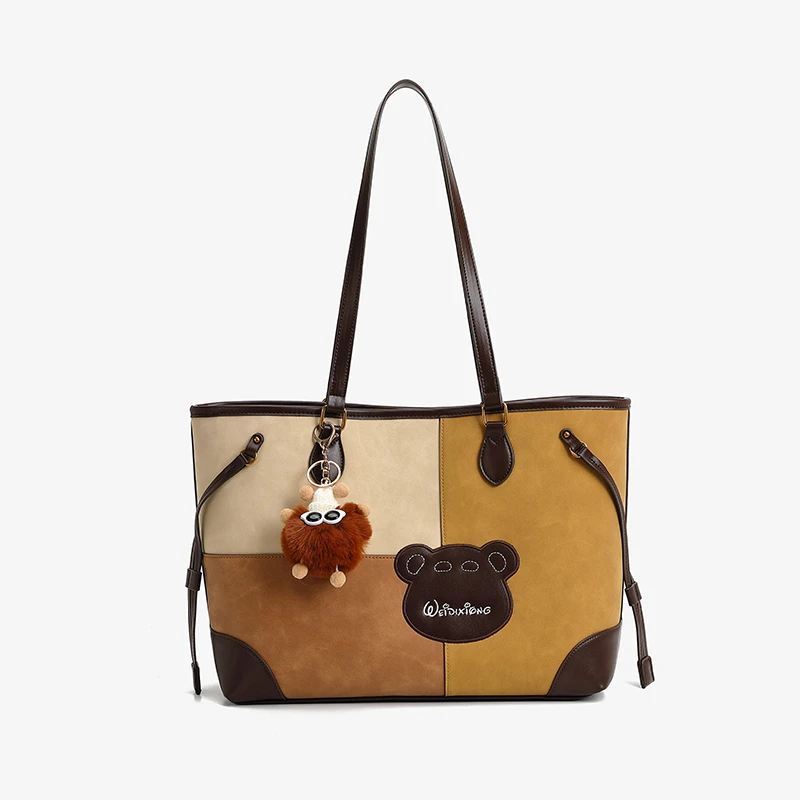 【遥哥定制】轻奢时尚百搭女包手提包托特包女拼接