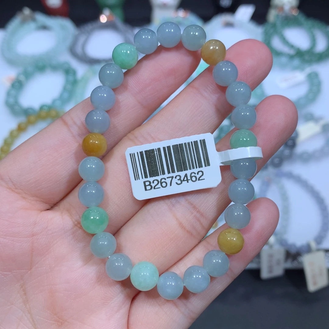 未镶嵌手串翡翠天然
