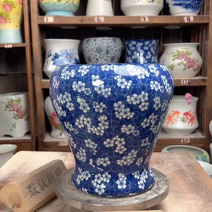 陶鱼尾冰梅花新款新款陶瓷微瑕