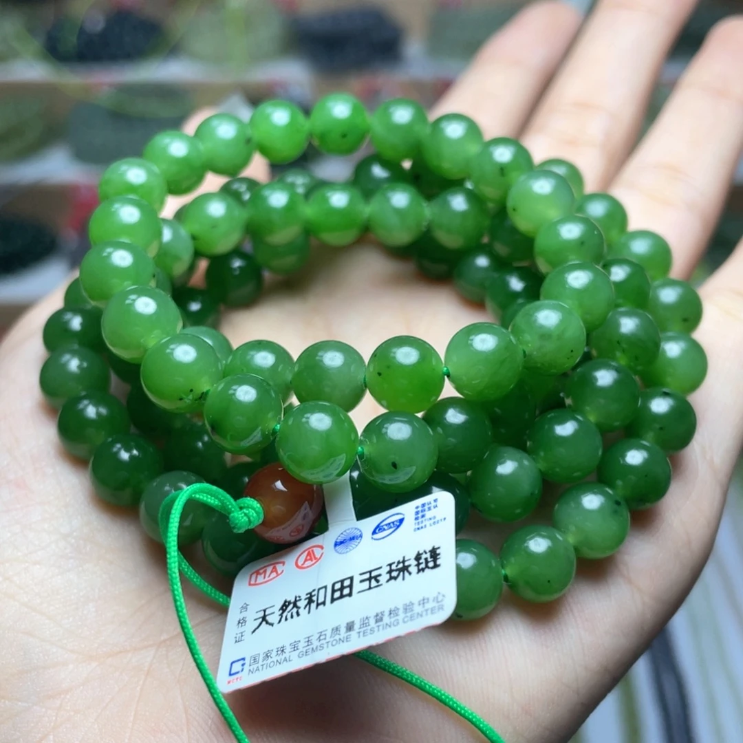 幸***奶颈饰未镶嵌和田玉8mmy