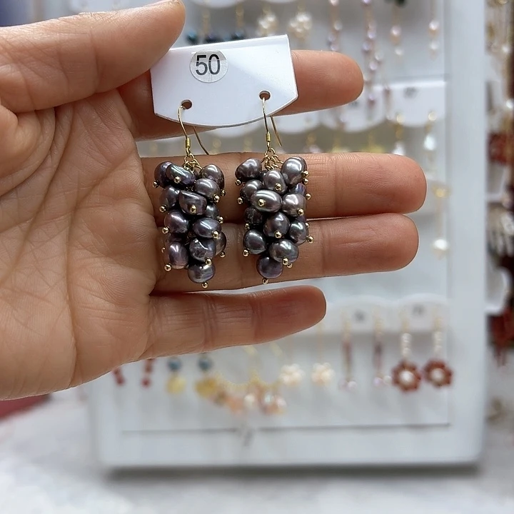 淡水珍珠发饰银S925镶嵌