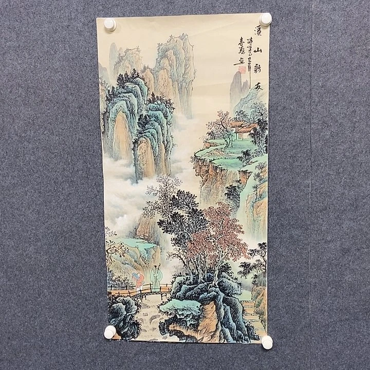 国画三尺仿古山水一幅