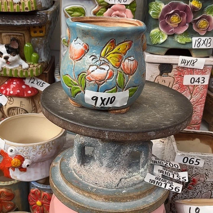 粗陶材质多肉花盆