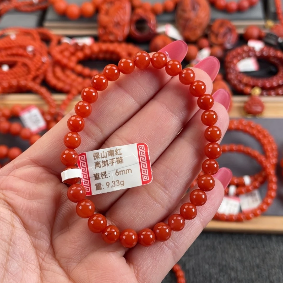 南红玛瑙未镶嵌6➕保山南红高抛单圈