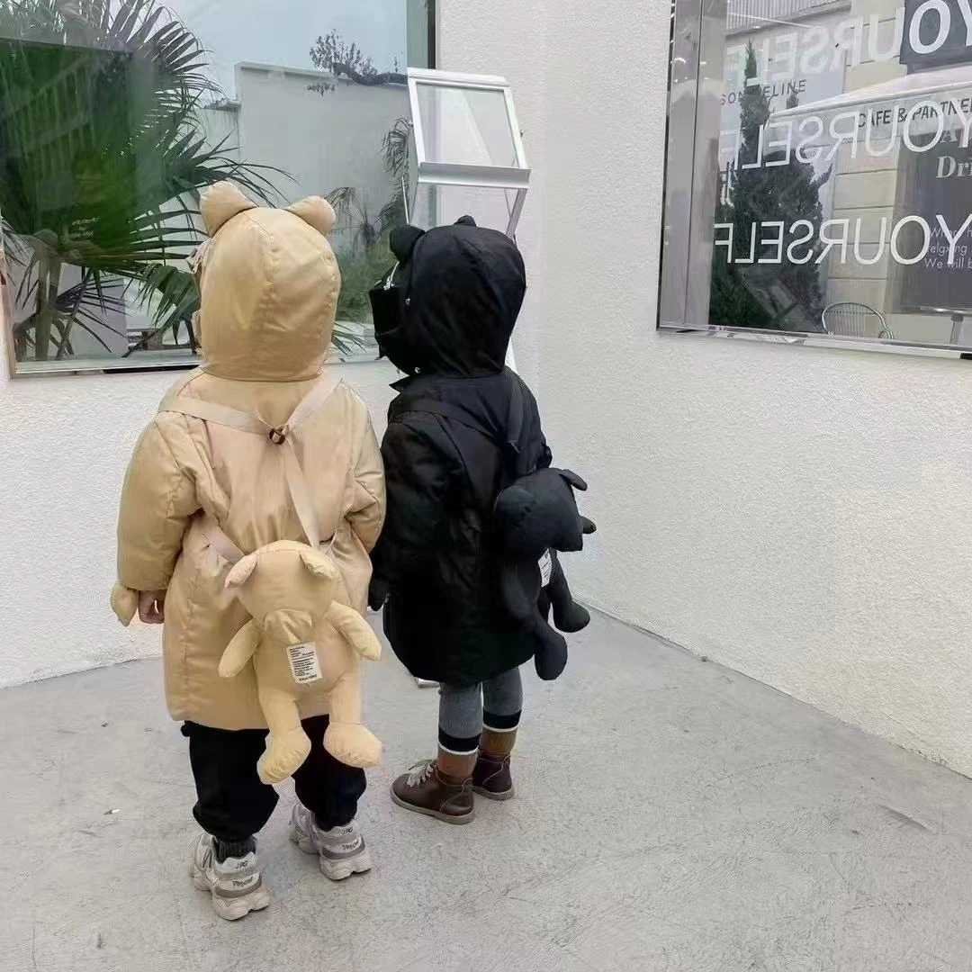 2号链接冬季加厚中大童白鸭绒羽绒服孤品捡漏