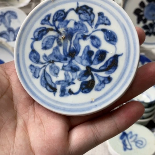 瓷片现代瓷器青花瓷片