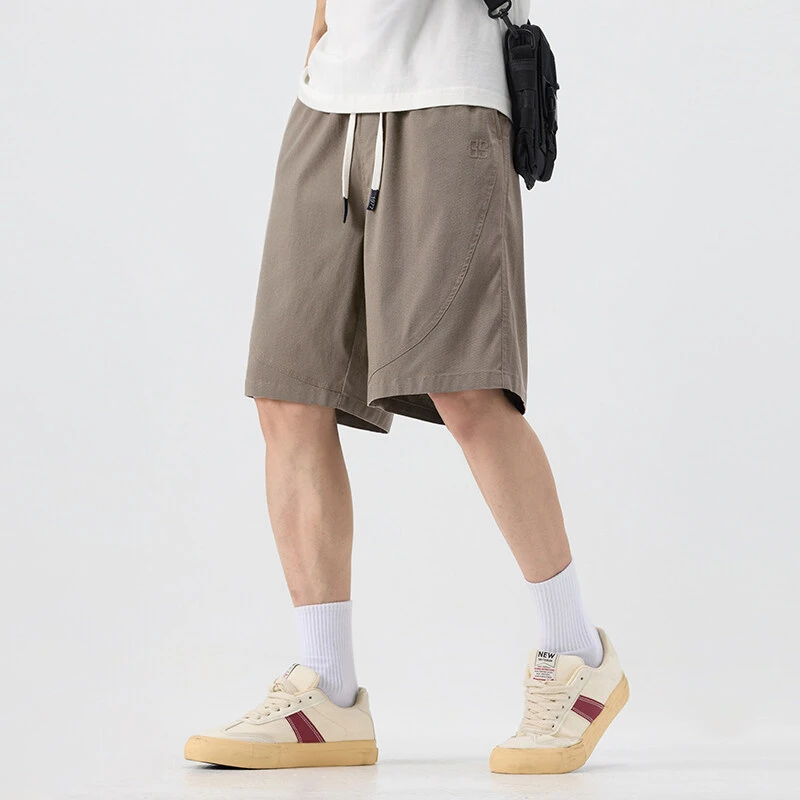 仓石一树莱赛尔天丝休闲短裤男夏季薄款凉感弹力中裤轻奢痞帅男装