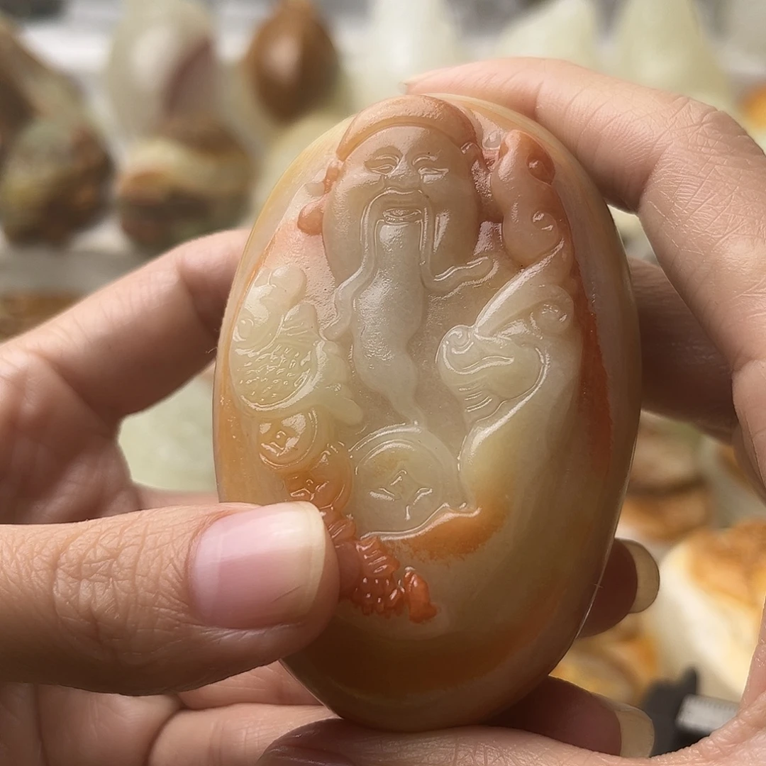 石材古青石不退换财神