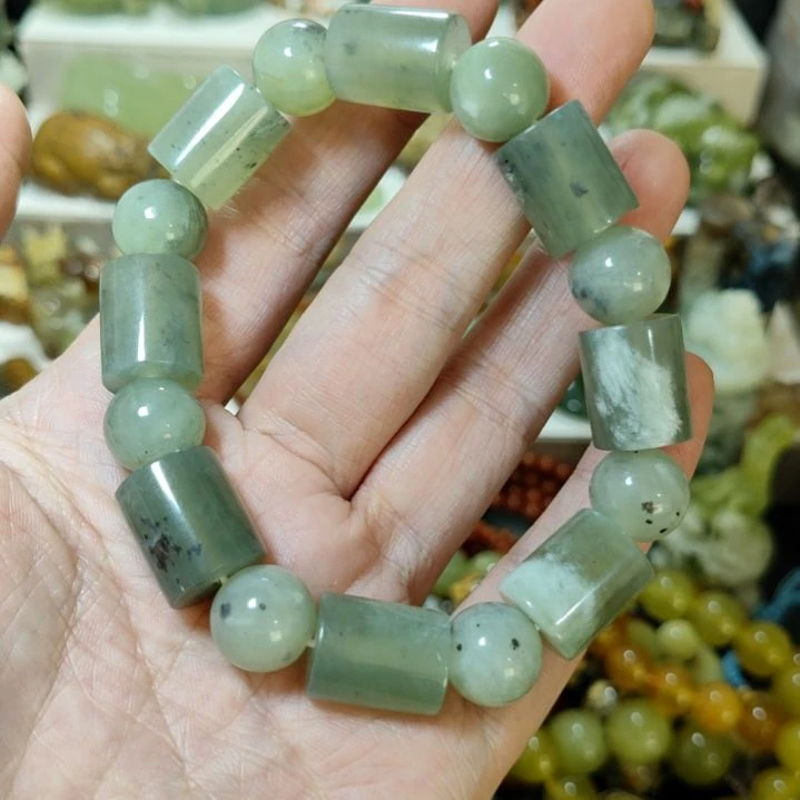 岫玉手串款式未镶嵌