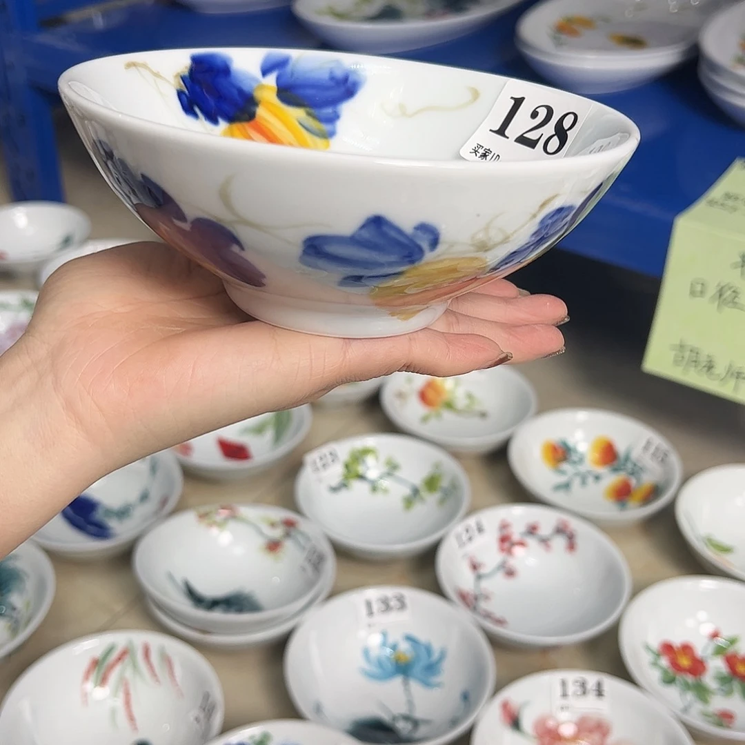 瓷片景德镇陶瓷手工手绘制作