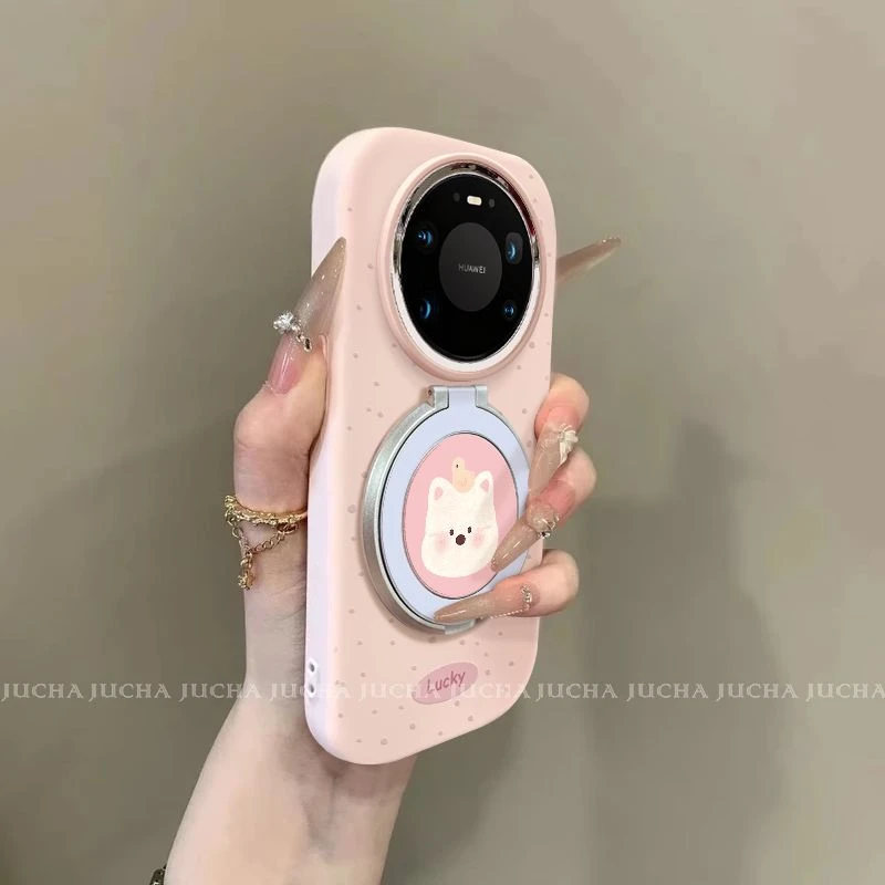 软乎小动物适用华为mate80手机壳支架背贴HUAWEImate80pro不撞款