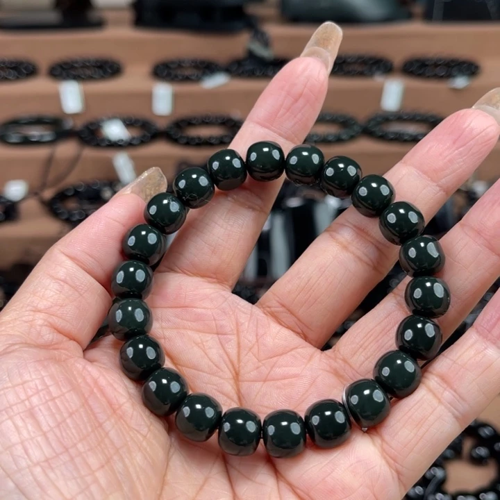 觀***風和田玉未镶嵌手链10