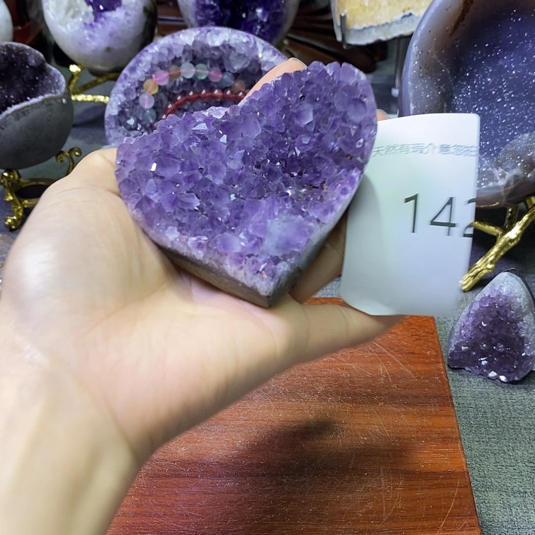 珠宝半成品紫晶未镶嵌