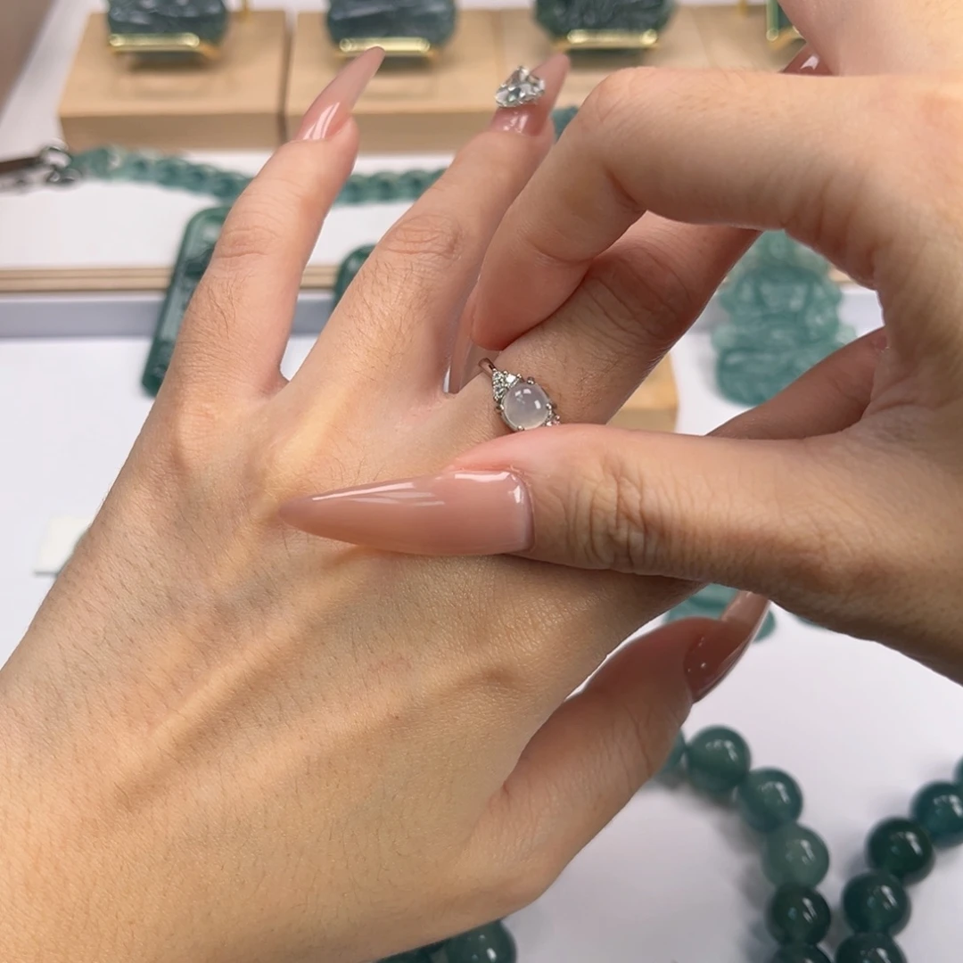 翡翠银S925镶嵌颈饰