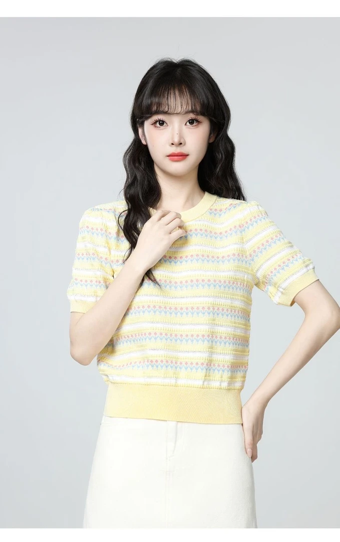 【直播间过款专用-贰】夏季新款减龄小个子冰丝针织上衣合集700-999