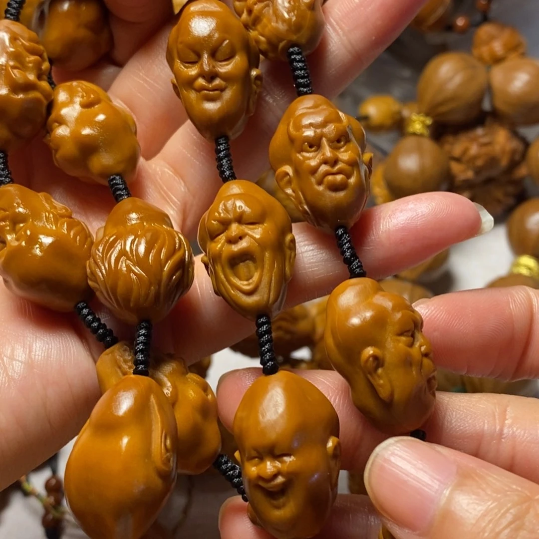 橄榄核手串/手链怪脸罗汉脖挂