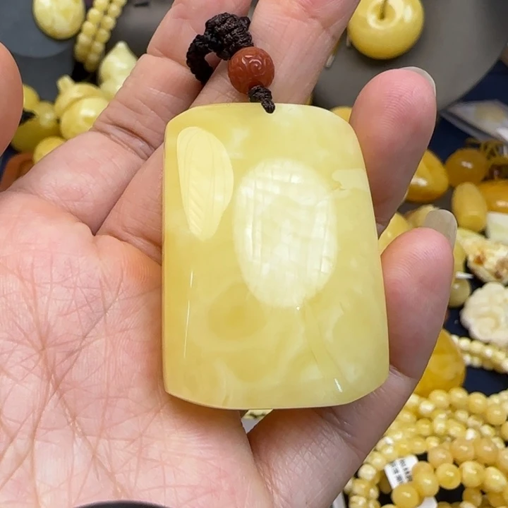 蜜蜡颈饰未镶嵌天然蜜蜡