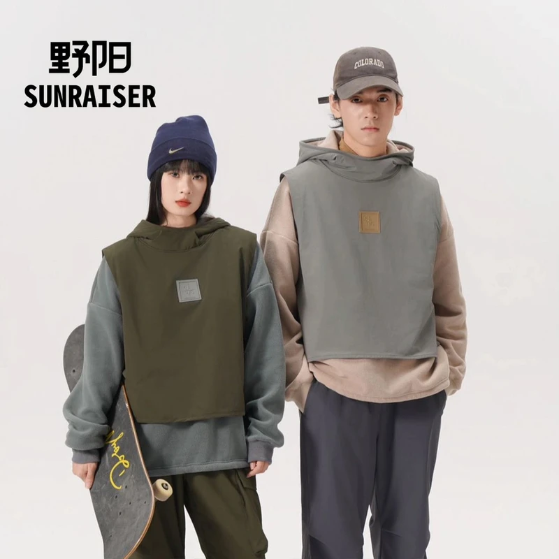 野阳-铠甲固暖卡哈绒帽衫男女同款2024秋冬运动卫衣连帽潮牌卫衣