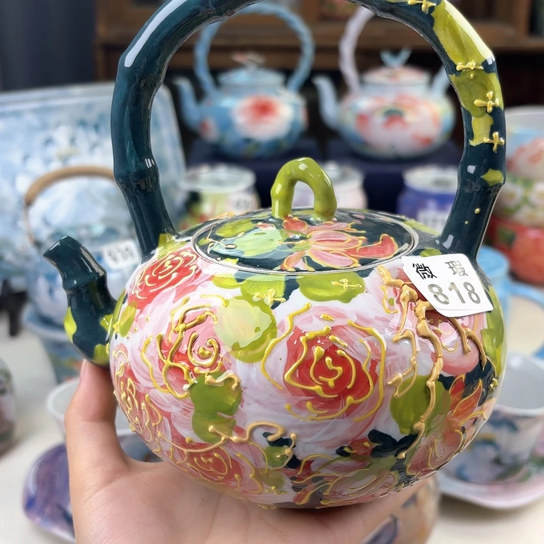 小***妃景德镇手绘高温釉下彩陶瓷茶具