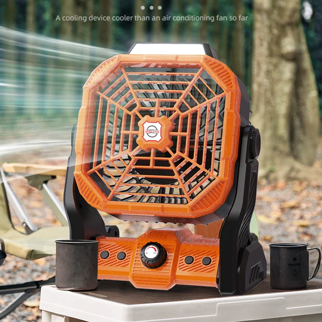 扇派【X27】大风力户外露营带摇头便携式充电风扇长续航