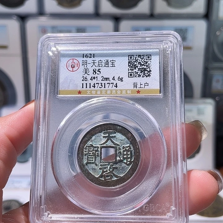 铜轩缘 天启通宝背户编号1774