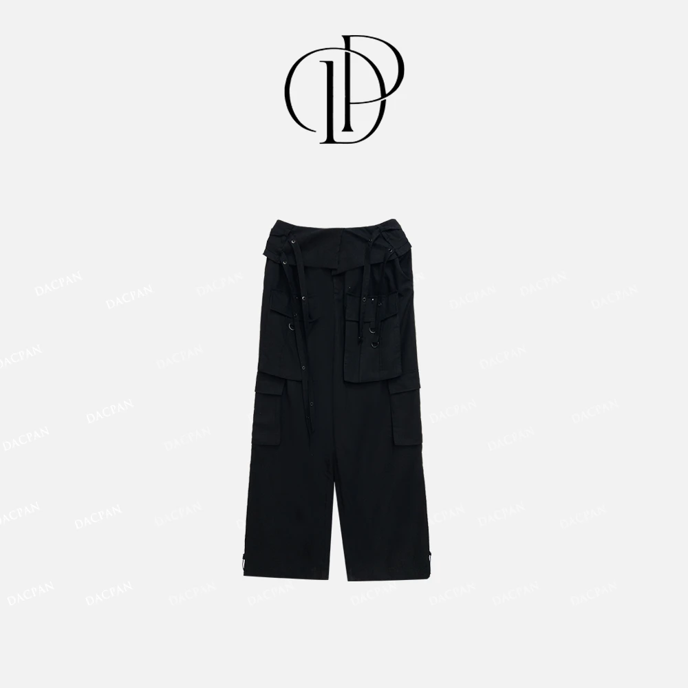 DACPAN-“高阶艺术”酷帅风高腰工装裤 裤脚可收 2025/盼·YP223