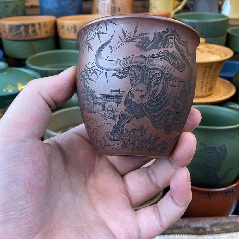 【闪购商品】紫砂杯子宜兴全手工紫砂杯