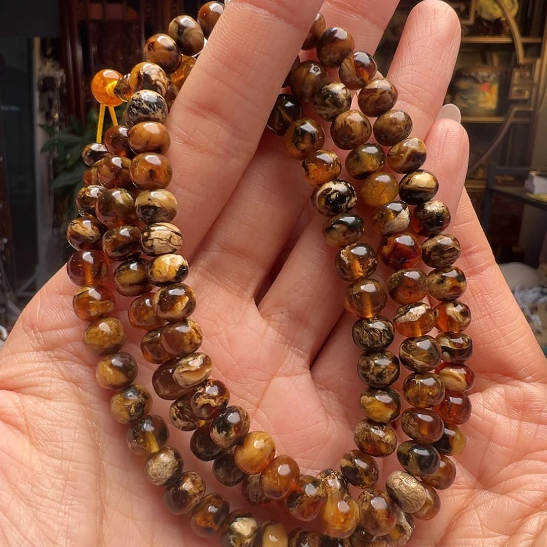 琥珀未镶嵌裸石抚顺琥珀20604七