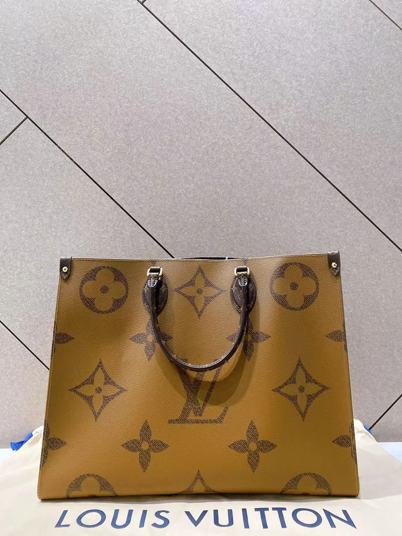 99新 LV 帝爵奢品/LV/99新/otg老花托特中号