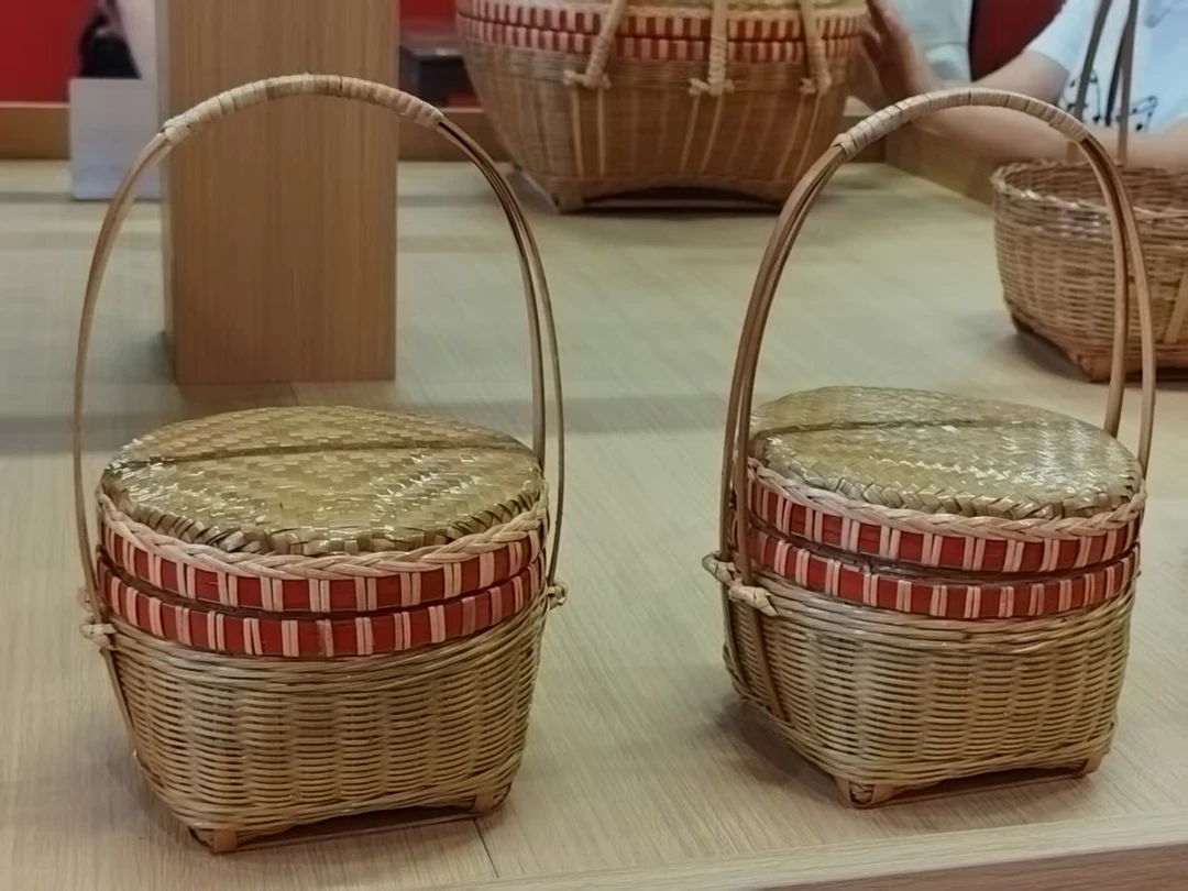 手工非遗竹编篮精品工艺纯手工编织