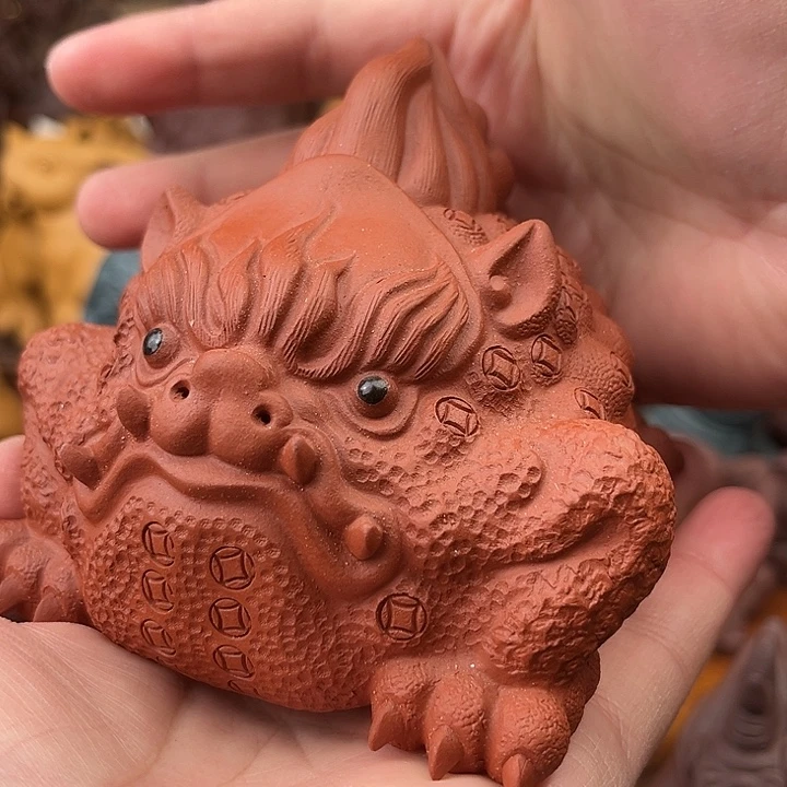 茶宠紫砂紫砂金蟾