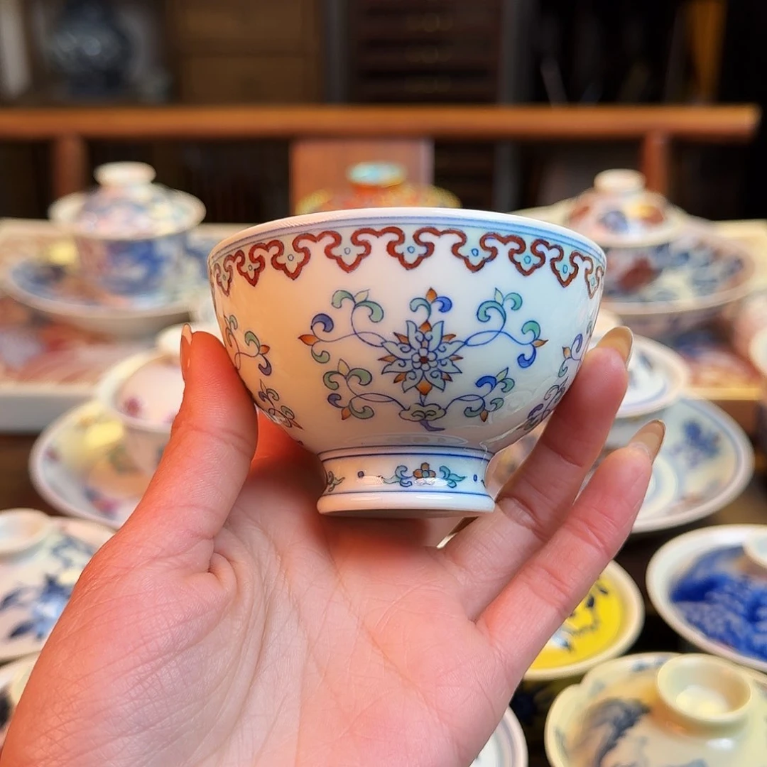 杯重工见山烧景德镇名窑口