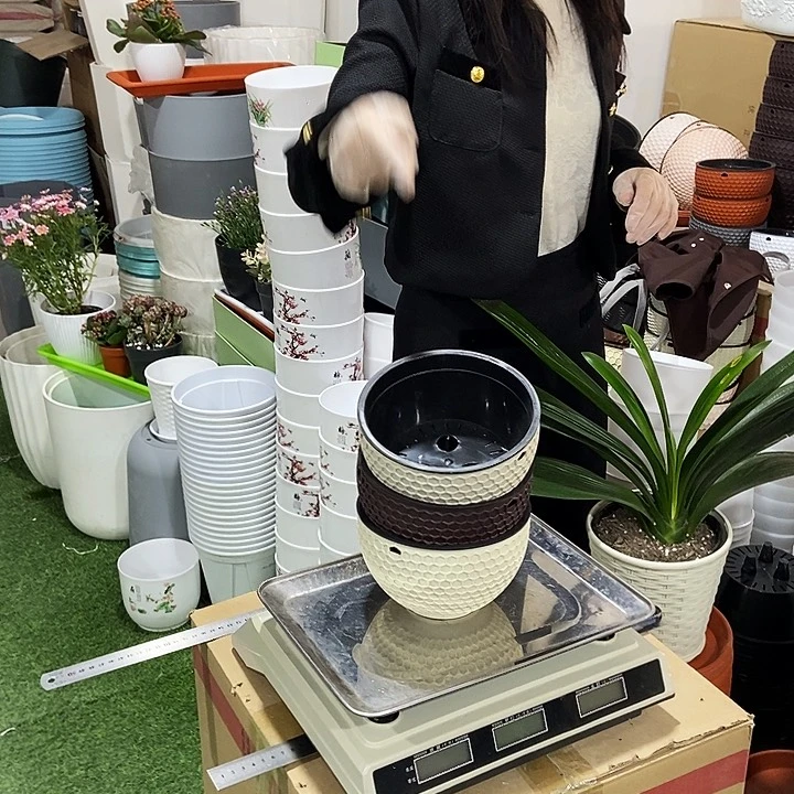 塑料吊篮口16混色3个