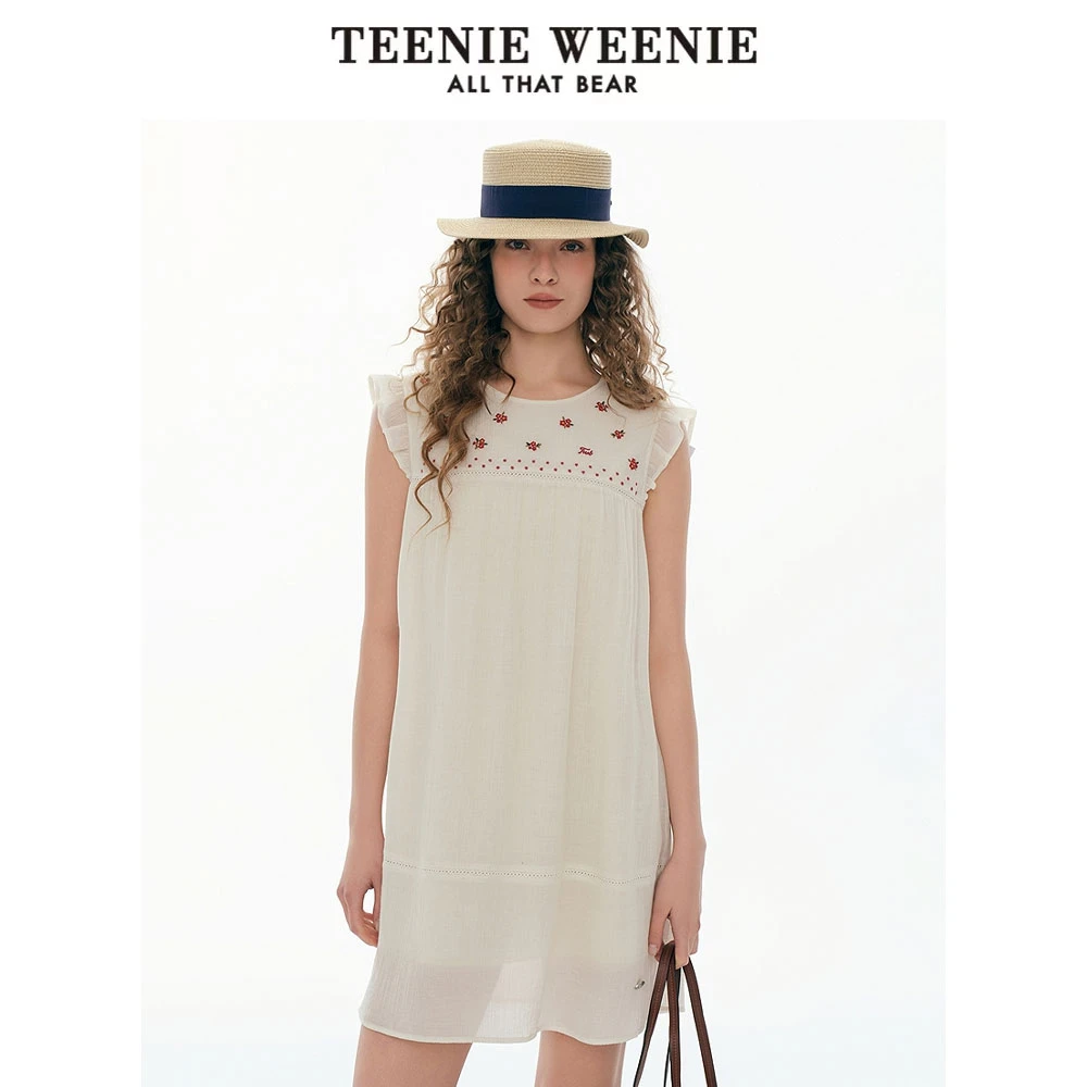 *TeenieWeenie小熊女连衣裙25甜美俏皮少女无袖娃娃裙TTOW256418N